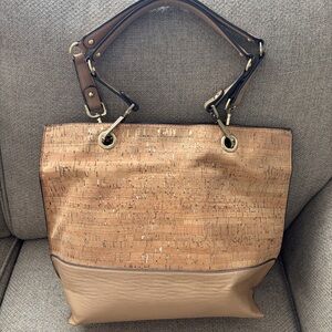 Calvin Klein Tan and Brown Tote Bag